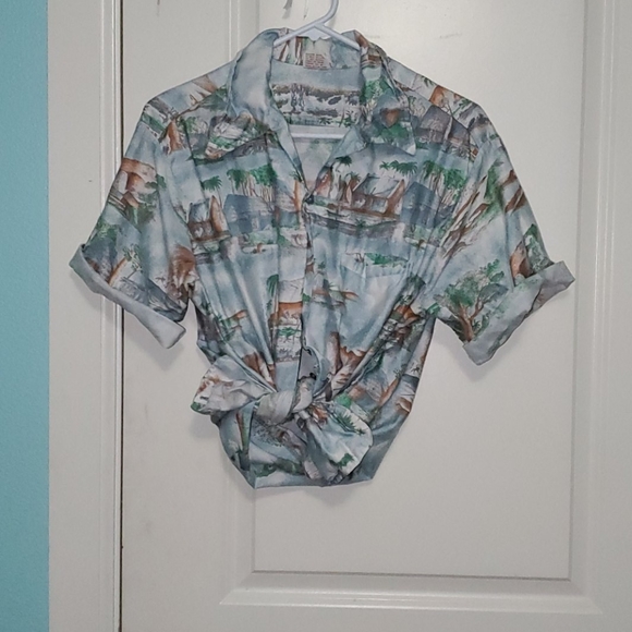 Vintage Tropical Button Down - Picture 1 of 3